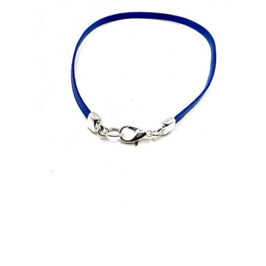 leather finish tip with 5mm flat snap ring and