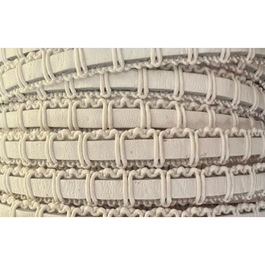 Leather macrame style 9mm tone on tone