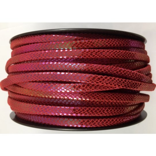 limited series Leather 5mm serpiente CORAL