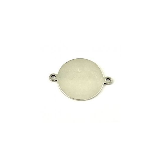 Mdaille en acier 16mm avec 2 anneaux