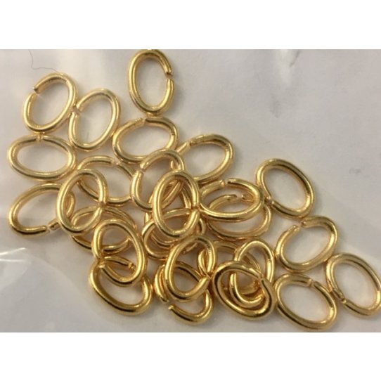 oval rings 7.50 x 5 mm