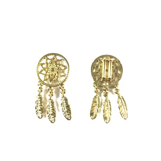 Passant Attrape-Rves-MODLE DPOS argent et dor 24 carat en FRANCE 10mm