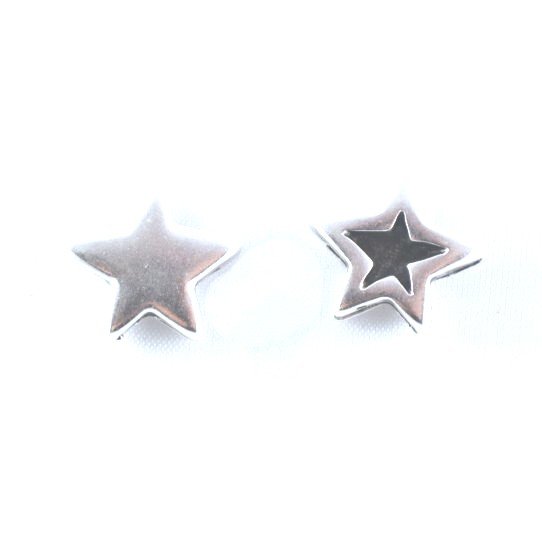Passant Etoile double face 10mm pour cuir  
