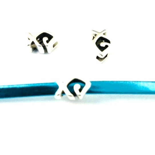 Passant poisson stylis pour cuir plat  3MM