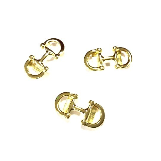  Passants mors cuir 10mm , argent vif plaqus 10 microns en France