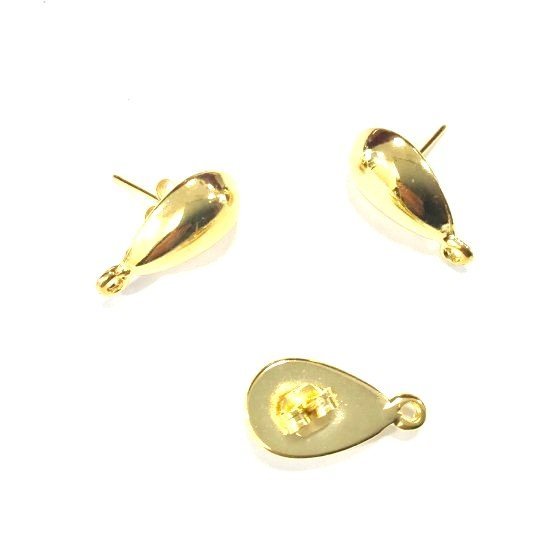 Pear shaped stud earrings