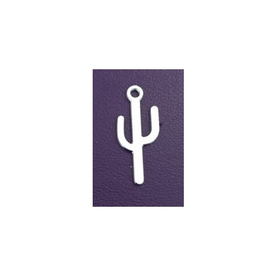 Pendant Cactus en laiton plaqu en France