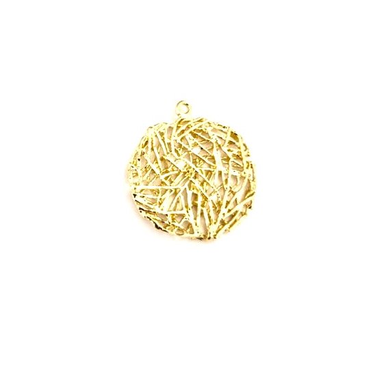 Pendant laiton stylis, plaqu en France