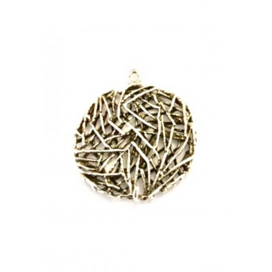 Pendant laiton stylis, plaqu en France