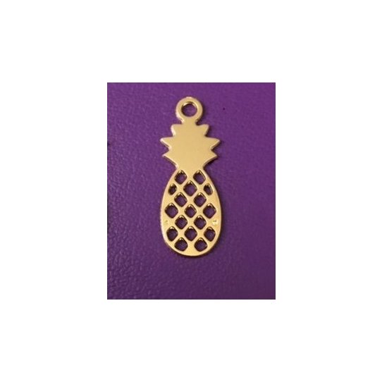 Pendant - Pineapple brass plated France