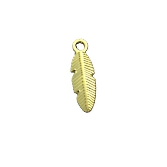 Pendant - plated brass pen silver or gold