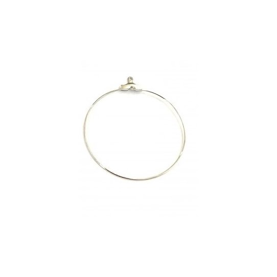 Pendant pour crer Croles avec perles en dor ou rhodi 40mm