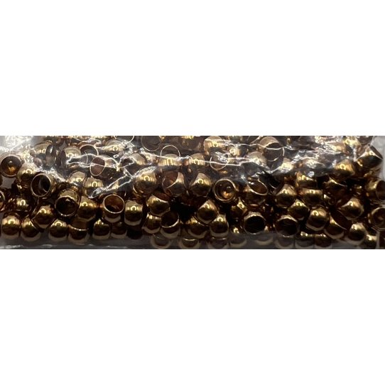 PERLES A ECRASER 2.4 MM argent,arg ant , or rose ou or