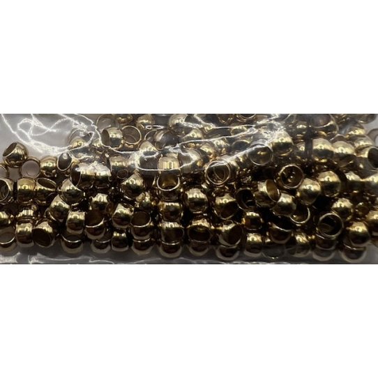 PERLES A ECRASER 2.4 MM argent,arg ant , or rose ou or