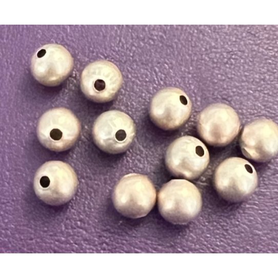 Perles laiton 6mm dor 