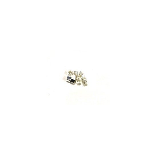 petit cube arrondi en laiton 2x2 mm plaqus en France, 3 couleurs