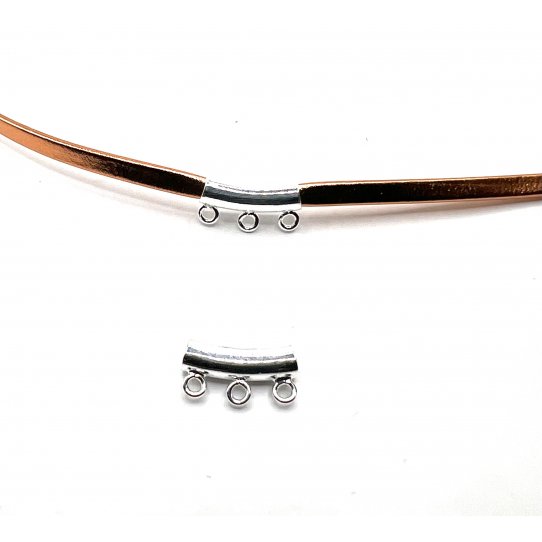 Petit tube en laiton pour cuir rond 3mm