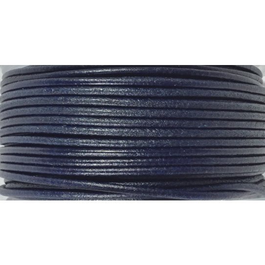 Round leather 2 mm pastel colors and metallics