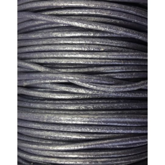 Round leather 2 mm pastel colors and metallics