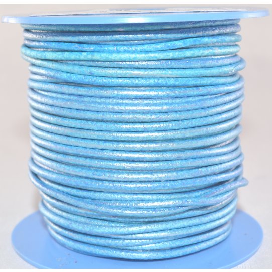 Round leather 2 mm pastel colors and metallics