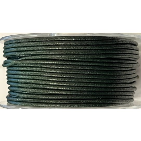 Round leather 2 mm pastel colors and metallics