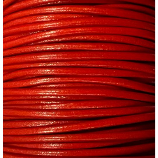 Round leather 2 mm pastel colors and metallics
