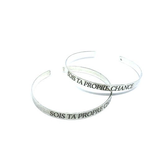 Silver plate brass bracelet 