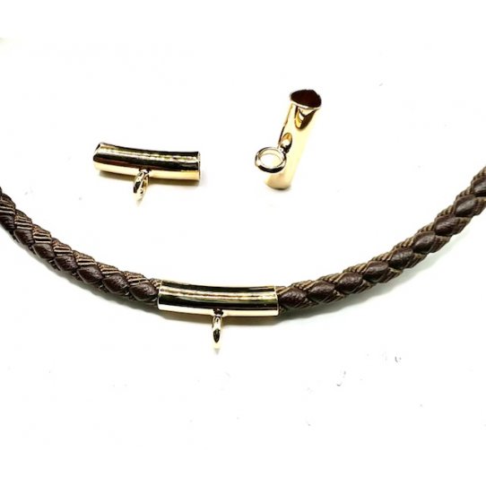 Tube en laiton plaqus argent ou or en diamtre inter4.3 mm