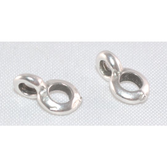 Accroche breloque pour cuir ou chane 3 mm et 4mm rond ou plat