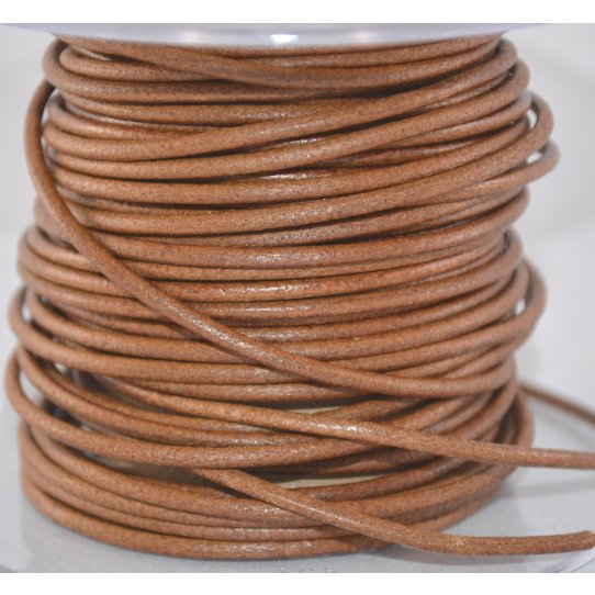 Cuir rond 2 mm couleurs pastels et métalisées- 