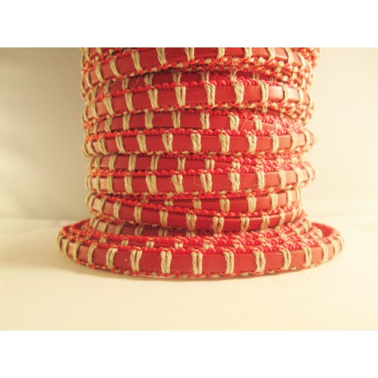 Cuir Veau macramé 6mm