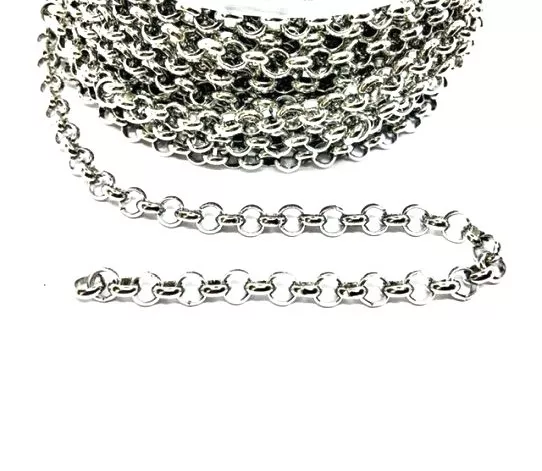 Chaine jaseron en acier, 6mm