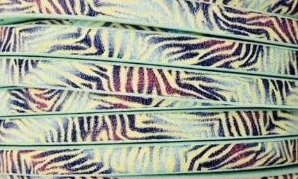 cuir de veau imprimé  - vert eau très clair