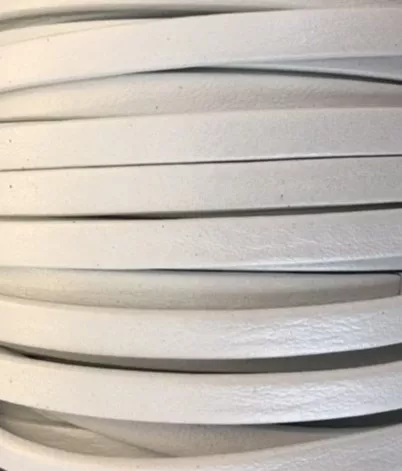 Cuir de chèvre 5mm nacré Star - Blanc