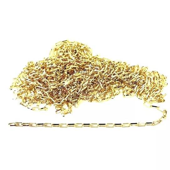 Chaine trombone 7.9 x 3.8mm plaqué Or en France