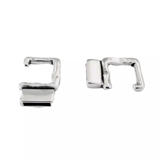 Fermoir crochet pour  cuir 10 mm