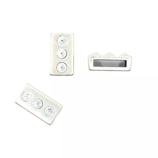 Passant pour cuir 13mm avec strass Swarovski