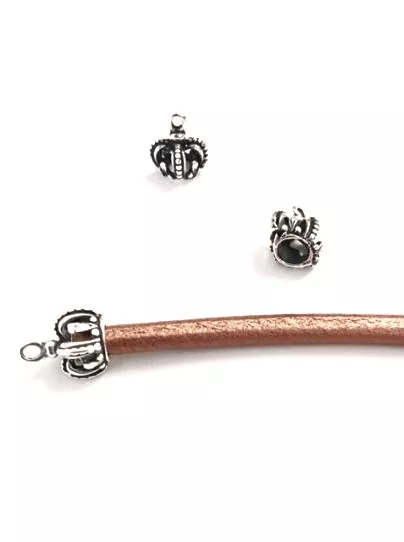 Pendant ou embout 5mm en Couronne