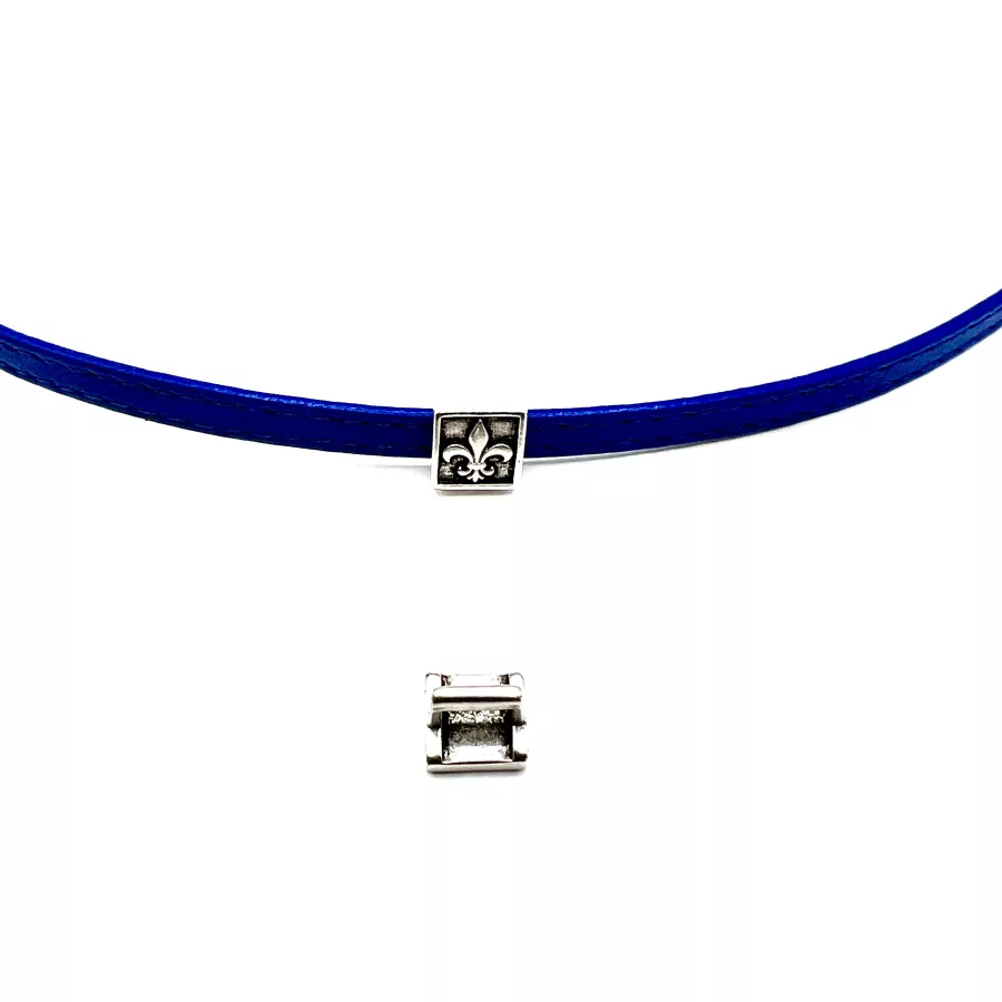 Passant fleur de Lys pour cuir 5mm