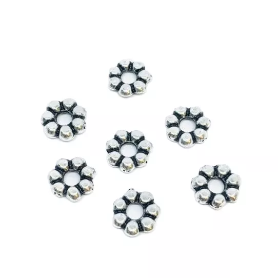 50 Petits intercalaires  couronnes, trou2.25mm