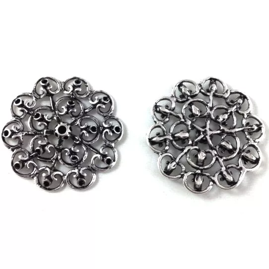 2 grands intercalaires filigranes ronds