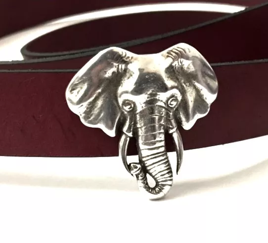 Passant tête d’éléphant pour cuir 20mm