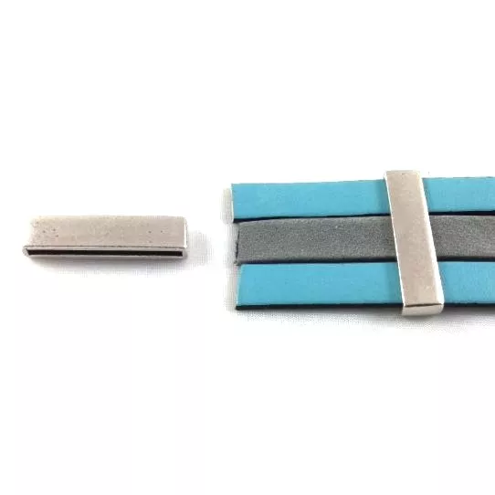 Passant 30mm en étain plaqué argent