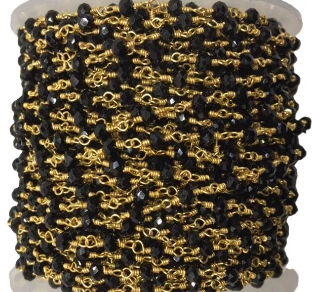 Chaînes  facettes Doré-TENDANCE HIVER 2019-PLUSIEURS COULEURS - Noir