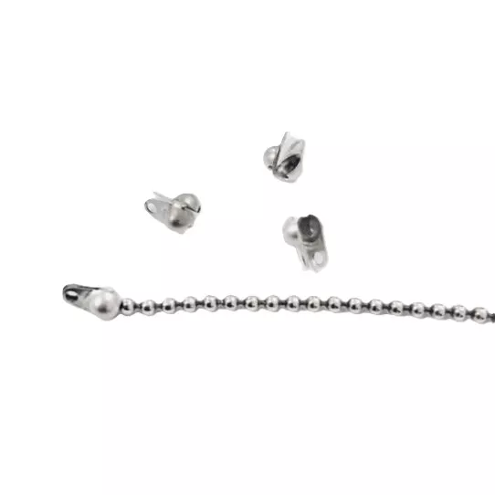 Embout de finition pour chaîne bille 2mm