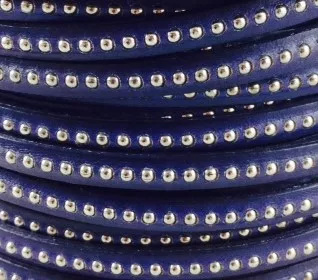 CUIR BILLES 6MM - Bleu marine