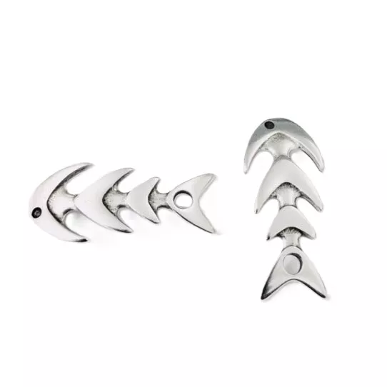 Fermoir crochet ou pendant en arrête de poisson