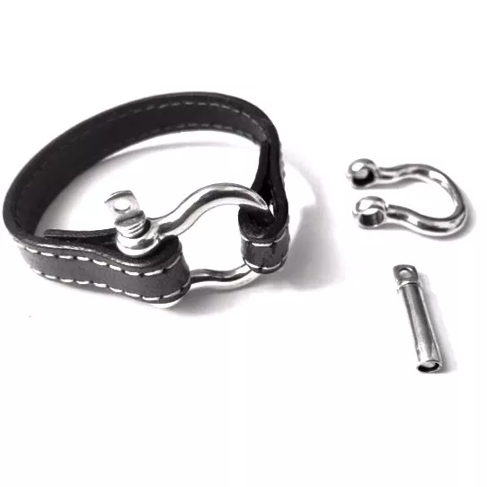 Fermoir nautique pour cuir 10mm, aimanté