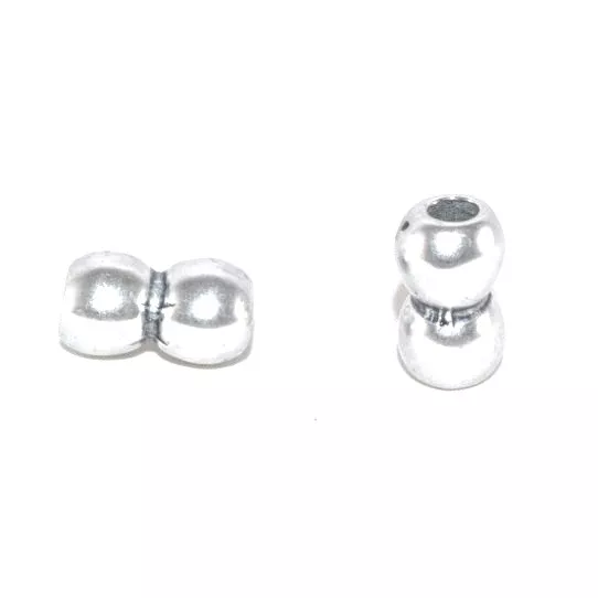 Doubles grosses perles soudées, 12.50mm de diam trou : 5.20mm