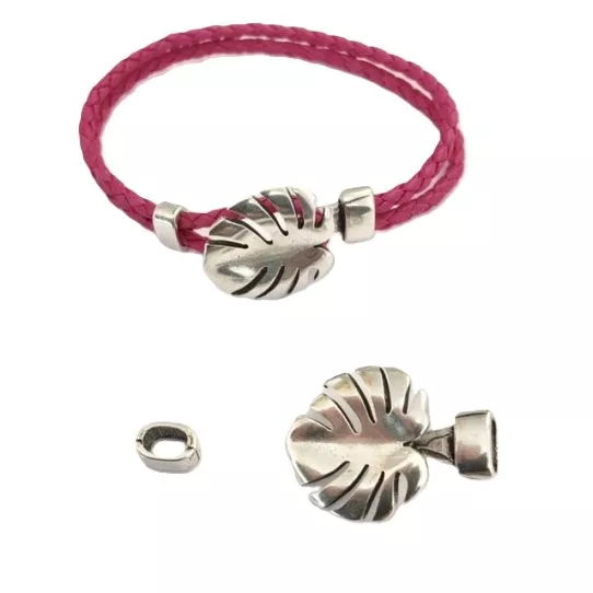 Fermoir en feuille de palmier 2x3 mm